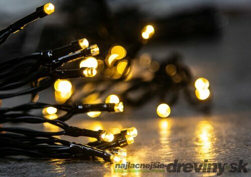 Reťaz Vianoce Ceibo, 48 LED teplá biela, 8 funkcií, časovač, 3xAA, exteriér, osvetlenie, L-3,50 m