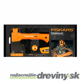 Set kempingový FISKARS sekera X5+nôž Hardware+ pílka 1057912