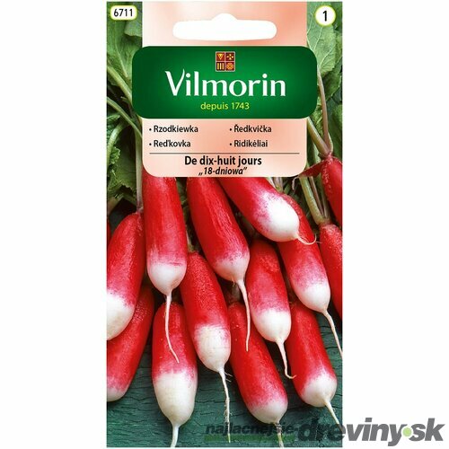Vilmorin CLASSIC Reďkovka DE DIX-HUIT JOURS “18-dňová“ - skorá 10 g