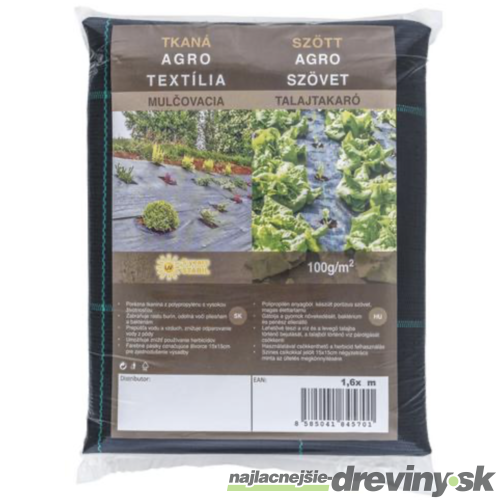 Agrotextília tkaná  PPHA 1,6 x 10 m, 100 g/m2