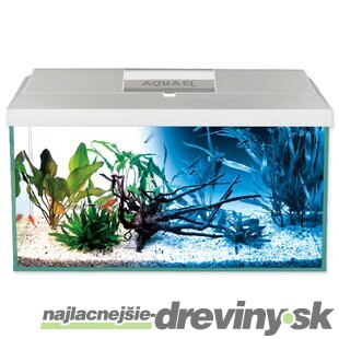 Akvarijný set Aquael LEDDY LED Day & Night biely 41x25x25cm 25l