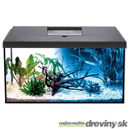 Akvarijný set Aquael LEDDY LED Day & Night čierny 60x30x30cm 54l