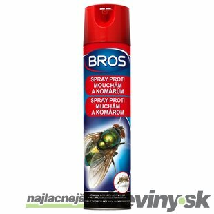 BROS SPREJ PROTI MUCHÁM A KOMÁROM aerosol 400ml