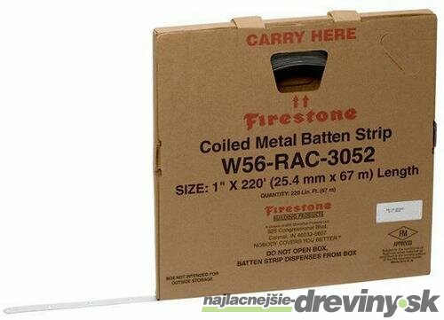 Firestone páska Coiled Metal Batten Cover strip 67,05 m