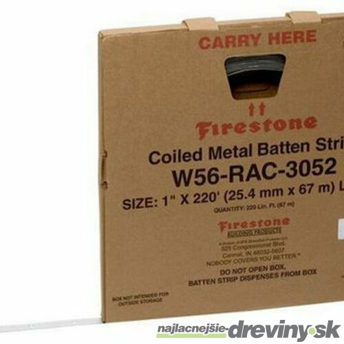 Firestone páska Coiled Metal Batten Cover strip 67,05 m