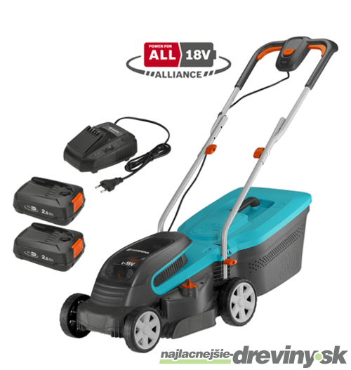 Gardena Akumulátorová kosačka PowerMax™ 32/36V P4A - súprava na okamžité použitie 14621-20