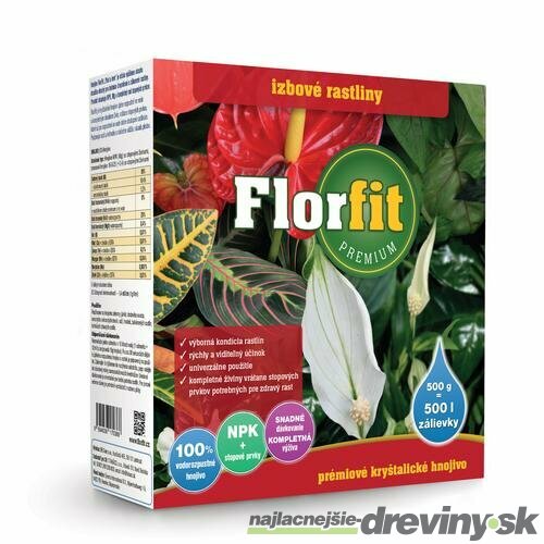 ﻿Hnojivo kryštalické Florfit Premium - Izbové rastliny 500g