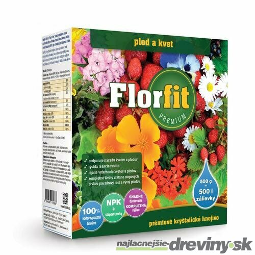 ﻿Hnojivo kryštalické Florfit Premium - Plod a Kvet 500g