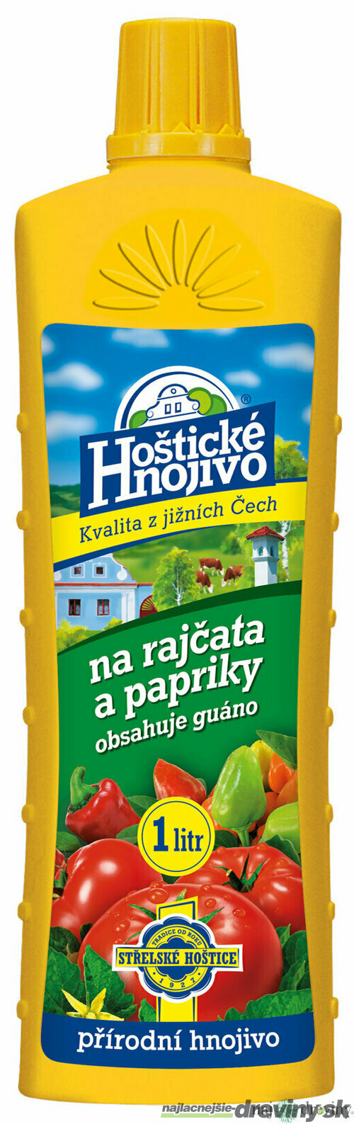 Hoštické hnojivo kvap. Rajčiny a pap. 1 L/ 6K + guáno Forestina