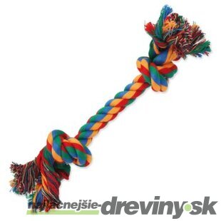 Hračka Dog Fantasy uzol bavlnený farebný 2 knôty25cm