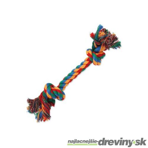 Hračka Dog Fantasy uzol bavlnený farebný 2 knôty25cm