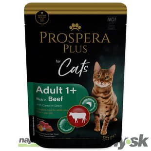 Kapsička Prospera Plus Adult 1+, Beef, Carrot 85g