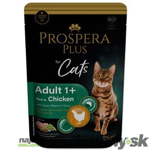 Kapsička Prospera Plus Adult 1+, Chicken, Beans 85g