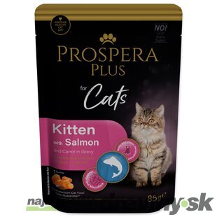 Kapsička Prospera Plus Kitten, Salmon, Carrot 85g