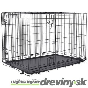 Klietka Dog Fantasy skladacia XL 2 dvere 106x69x77cm