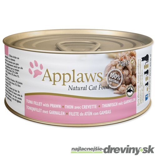 Konzerva Applaws Cat tuniak s krevetami 70g