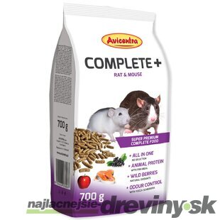 Krmivo Avicentra COMPLETE+ potkan & myš 700g