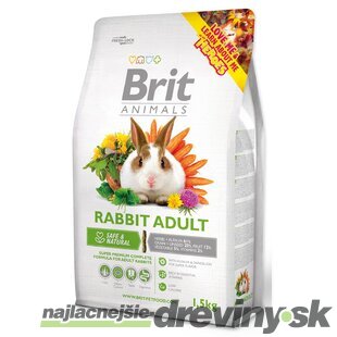 Krmivo Brit Animals Adult Complete králik 1,5kg