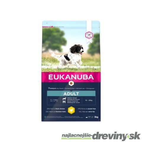 Krmivo EUKANUBA Adult Medium 3kg