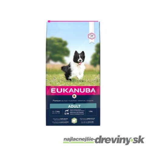 Krmivo EUKANUBA Adult Small & Medium Lamb 12kg