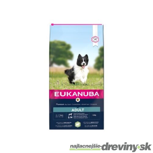 Krmivo EUKANUBA Adult Small & Medium Lamb 12kg