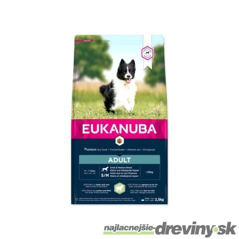 Krmivo EUKANUBA Adult Small & Medium Lamb 2,5kg