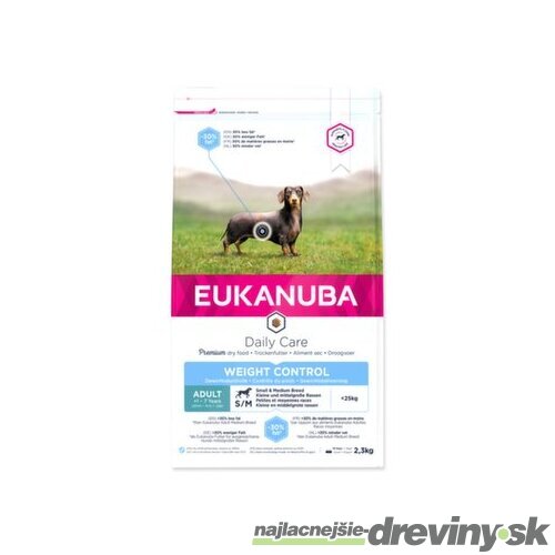 Krmivo EUKANUBA Daily Care Adult Small & Medium Weight Control 2,3kg