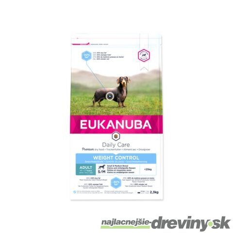 Krmivo EUKANUBA Daily Care Adult Small & Medium Weight Control 2,3kg