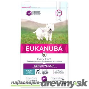 Krmivo EUKANUBA Daily Care Sensitive Skin 2,3kg