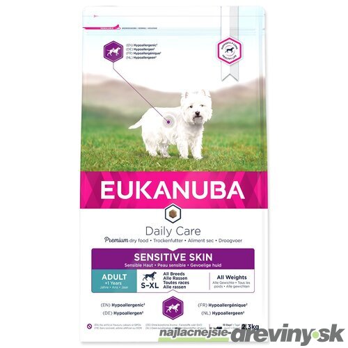 Krmivo EUKANUBA Daily Care Sensitive Skin 2,3kg