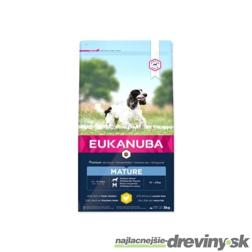 Krmivo EUKANUBA Mature Medium 3kg