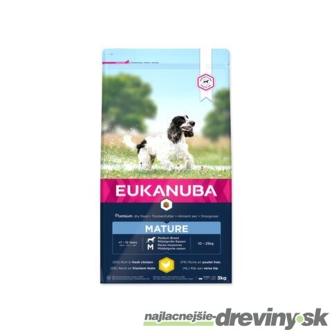 Krmivo EUKANUBA Mature Medium 3kg