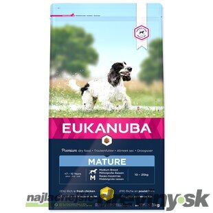 Krmivo EUKANUBA Mature Medium 3kg