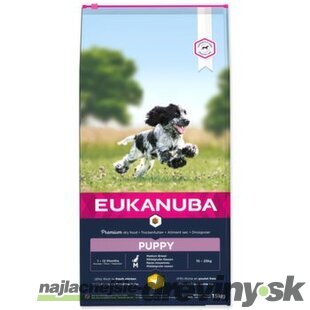 Krmivo EUKANUBA Puppy Medium 15kg