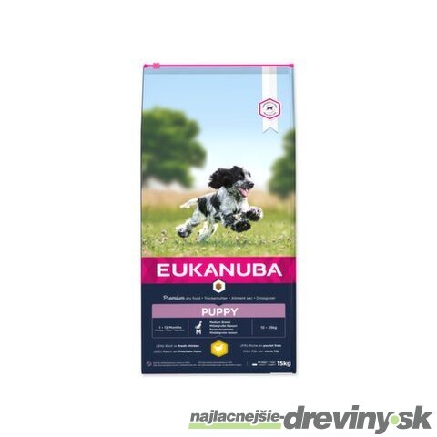 Krmivo EUKANUBA Puppy Medium 15kg