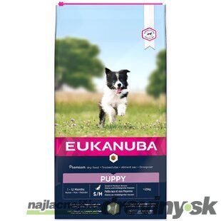 Krmivo EUKANUBA Puppy Small & Medium Lamb 12kg