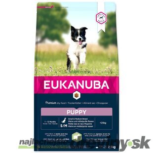 Krmivo EUKANUBA Puppy Small & Medium Lamb 2,5kg