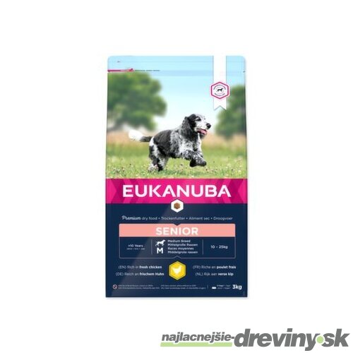 Krmivo EUKANUBA Senior Medium 3kg