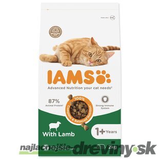 Krmivo IAMS Cat Adult Lamb 2kg