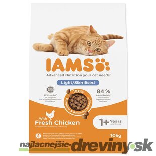 Krmivo IAMS Cat Adult/Senior Weight Control/Sterilized Chicken 10kg