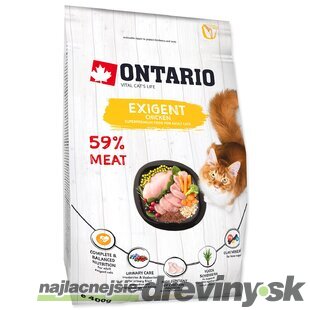 Krmivo Ontario Cat Exigent 0,4kg