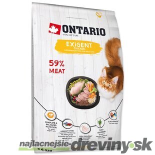 Krmivo Ontario Cat Exigent 6,5kg