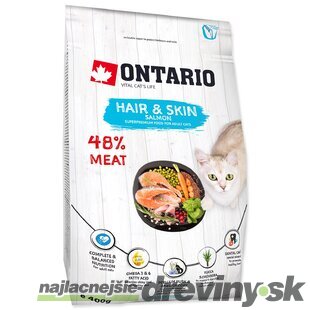 Krmivo Ontario Cat Hair & Skin 0,4kg