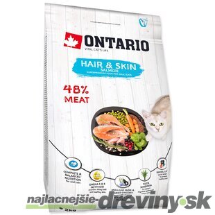 Krmivo Ontario Cat Hair & Skin 2kg