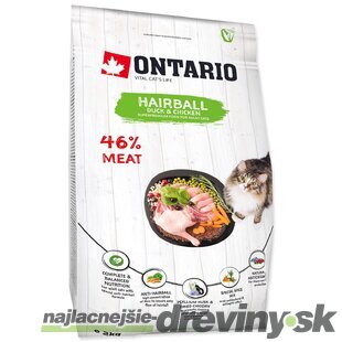 Krmivo Ontario Cat Hairball 2kg