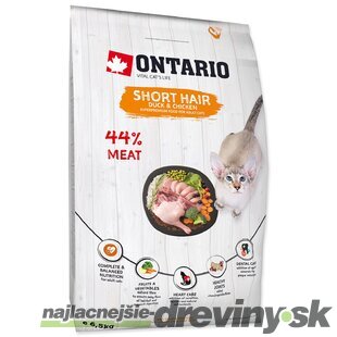 Krmivo Ontario Cat Shorthair 6,5kg