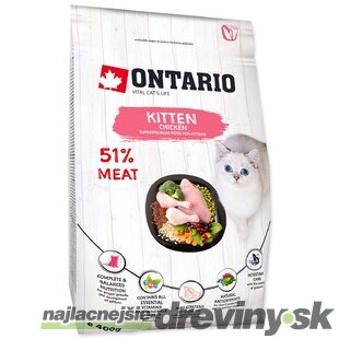 Krmivo Ontario Kitten Chicken 0,4kg