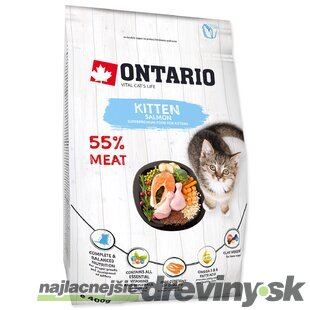 Krmivo Ontario Kitten Salmon 0,4kg