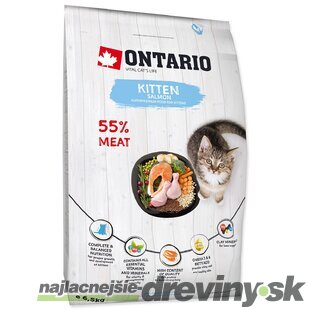 Krmivo Ontario Kitten Salmon 6,5kg