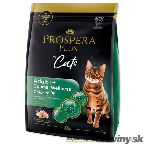 Krmivo Prospera Plus Adult 1+ Chicken Optimal Wellness 7kg